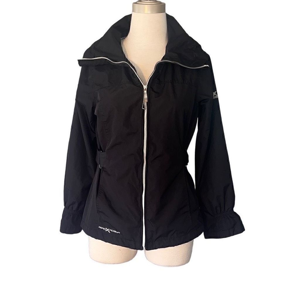 ZeroXposur Women’s Windbreaker Rain Zip Jacket Lightweight Mint Sz Small